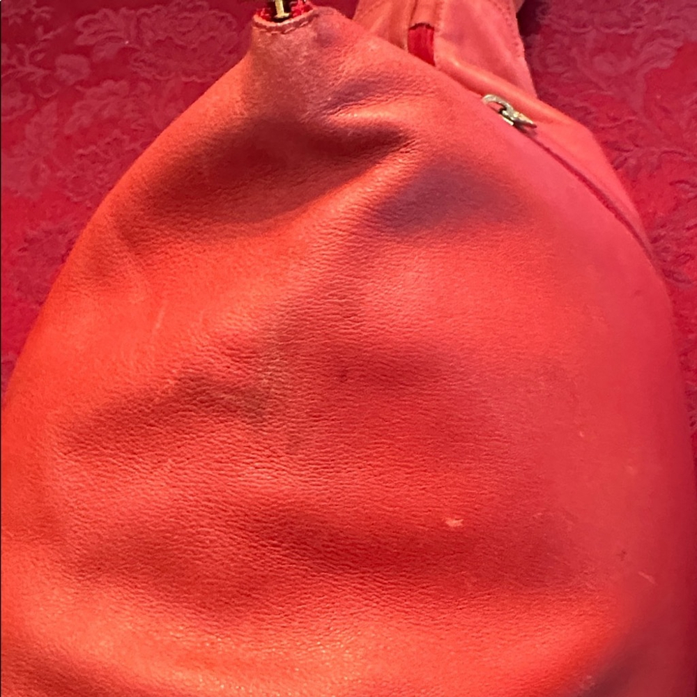 Loewe Red Leather Large Backpack - image 7